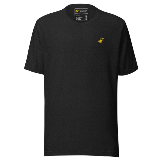Banana Crow The Style embroidered t-shirt in Black Heather front view
