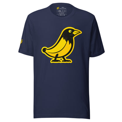 Banana Crow The Original recycled graphic t-shirt in Navy front view