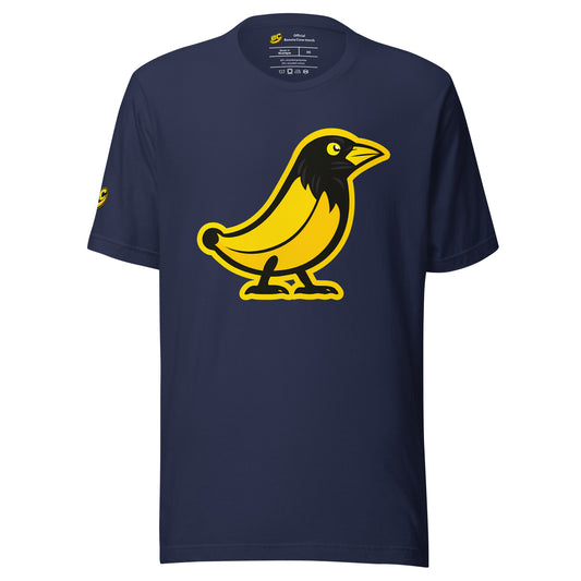 Banana Crow The Original recycled graphic t-shirt in Navy front view